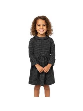 Juno Valentine by Janie and Jack Girl’s Size 4 Black Silver Dress